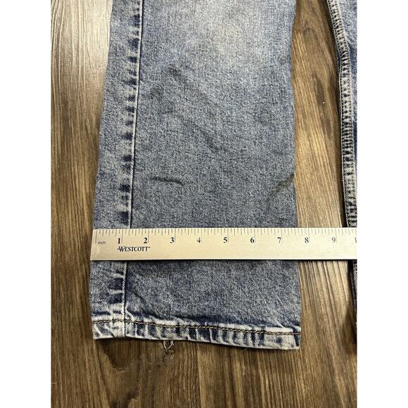 Levis 514 Jeans Mens Size 38x30 Blue Light Wash Denim Straight Leg Slim Fit - Picture 2 of 8